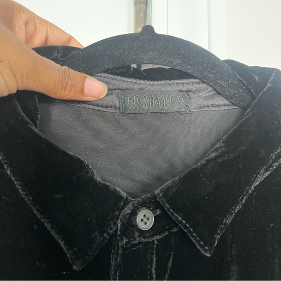 CP Shades Romy Velvet Button Down Shirt - Picture 4 of 8